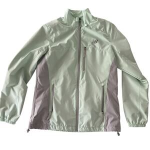 New Balance Turquoise Windbreaker Full Zip Jacket Size medium